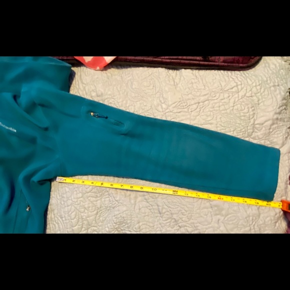 Columbia Teal Fleece Zip-up Jacket XL - Picture 11 of 11
